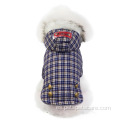 Nueva y cómoda capa a cuadros de invierno ropa de perro